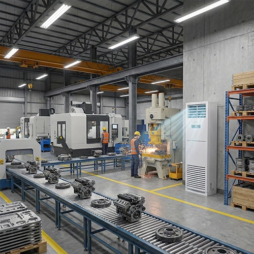 کولر گازی 48000 ایستاده ایران رادیاتور مدل IAC-48CH/FS-S/B